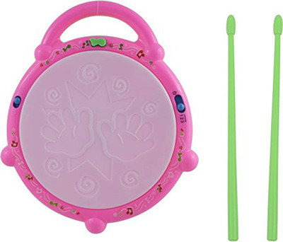 

Three Mask Musical Multi Colored Flash Drum (Battery Operated)(Pink)