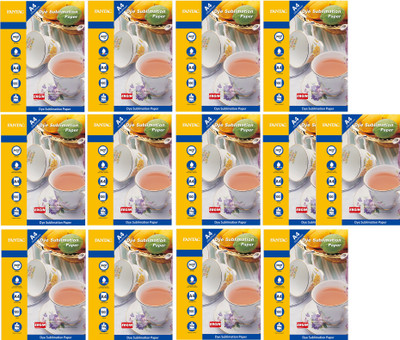 

fantac Fantac Matte Coated Dye Sublimation Paper A4 Photo Paper Plain A4 Sublimation Mug Printing Paper(Set of 13, White)