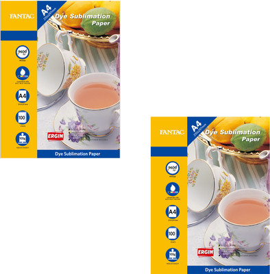 

fantac Matte Coated Dye Sublimation Paper Plain A4 Sublimation Mug Printing Paper(Set of 2, White)