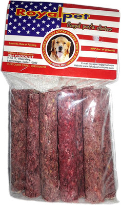 

ROYAL PET Meat Kabab Sticks 500g I Mutton Flavor I Chews For Cleaning Strengthening Dog Teeth Meat 500 g Dry Dog Food