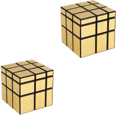 

Chappie Moustache Mirror Rubix Cube Gold(2 Pieces)