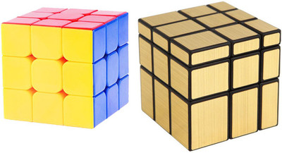 

Printz Rubix Cube 000044(Sticker less)Mirror Rubix Cube Gold(2 Pieces)