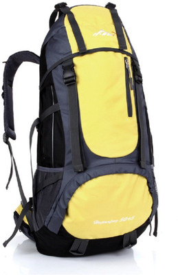 

FuerDanni Outdoor Sports Travelling Trekking Mountaineering backpack mountain top bag Rucksack - 50 L(Yellow)