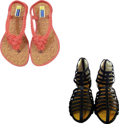 

Fashionitz Women Peach::Black Casual