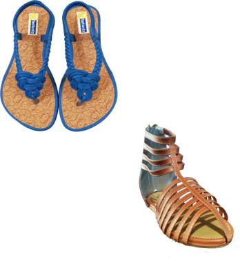 

Fashionitz Women Blue::Tan Casual