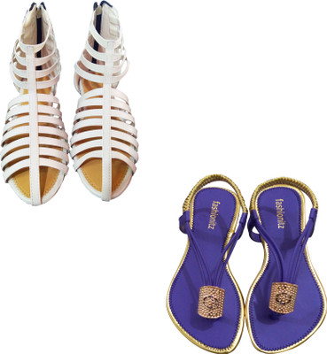 

Fashionitz Women Beige::Purple Casual