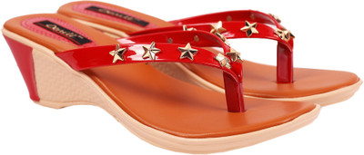 

Sir Denill Women Red Wedges
