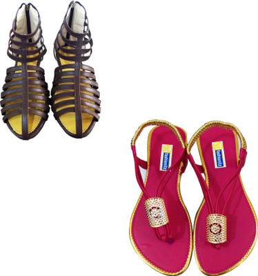 

Fashionitz Women Brown::Pink Casual