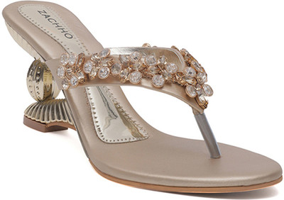 

Zachho Women LightGold Heels
