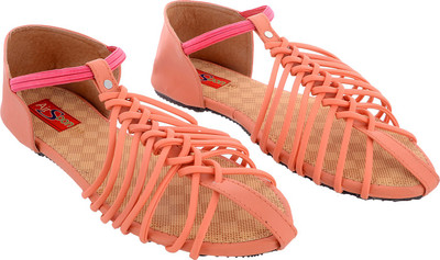 

AirSoon Women Peach Flats