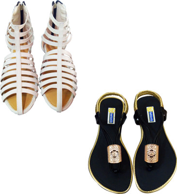

Fashionitz Women Beige::Black Casual