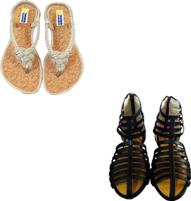 

Fashionitz Women Beige::Black Casual
