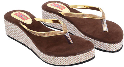 

AirSoon Women Brown Wedges