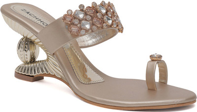 

Zachho Women LightGold Heels
