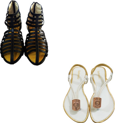 

Fashionitz Women Black::White Casual