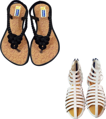 

Fashionitz Women Black::Beige Casual