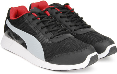 Puma Magneto IDP Running Shoes For Men(Black, Puma black-high risk red-quarry