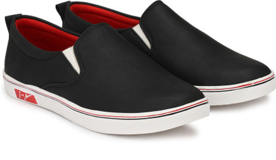 

RESTINFOOT Slip On Sneakers For Men(Black
