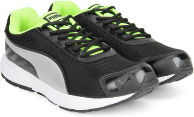 

Puma Ridge IDP Running Shoes For Men(Black, Puma black-puma silver-safety yellow