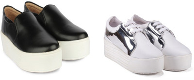 

BELLA TOES combo of 2 casual sneakers Casuals For Women(Multicolor, Black