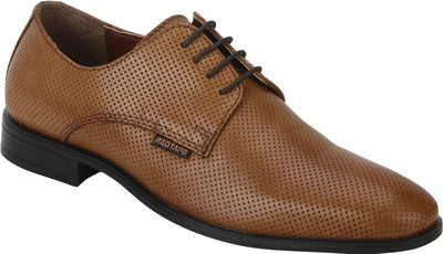 

Red Tape Men Genuine Leather Formal Derby For Men(Tan, L.tan