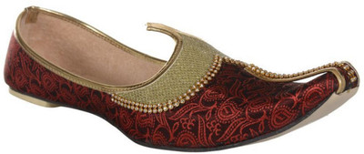 

Rajwari Mojaris For Men(Multicolor, Maroon