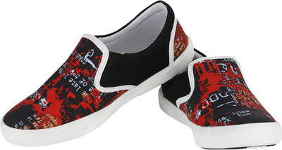 Alexus Basic casual shoe For Men(Black), Red