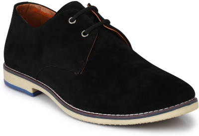 

Scarpia Suede Leather Corporate Casuals For Men(Black