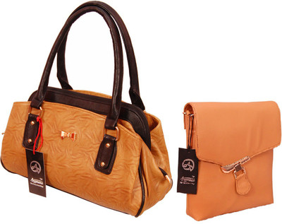 

Anemone Women Casual Tan, Beige PU Shoulder Bag, Beige;tan