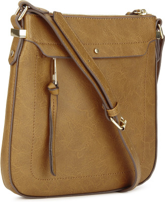 

Accessorize Women Formal Tan PU Sling Bag