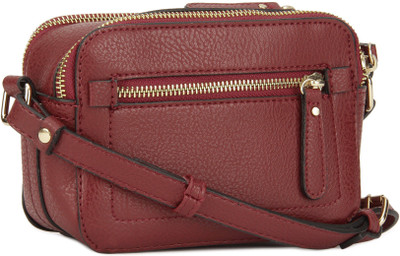 

Accessorize Women Casual Red PU Sling Bag