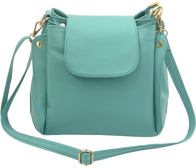 

Ayeshu Women Casual Green PU Sling Bag