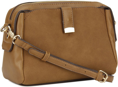

Accessorize Women Casual Tan PU Sling Bag