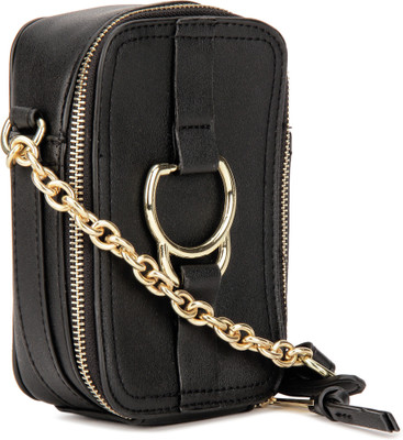 

Accessorize Women Casual Black PU Sling Bag