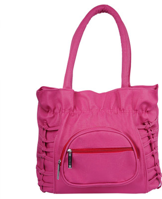 

HUSSIE Girls Casual Pink Leatherette Hand-held Bag