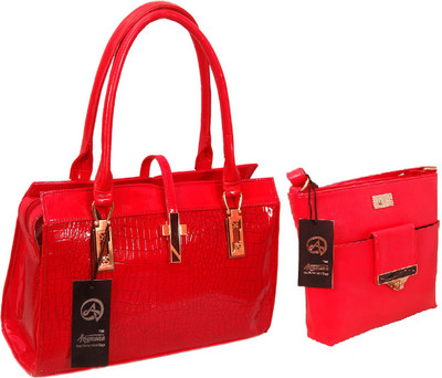 

Anemone Women Casual Red PU Shoulder Bag