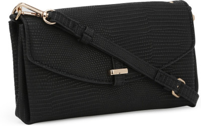 

Accessorize Women Casual Black PU Sling Bag
