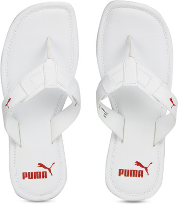 

Puma Weave DP Slippers, White-high risk red