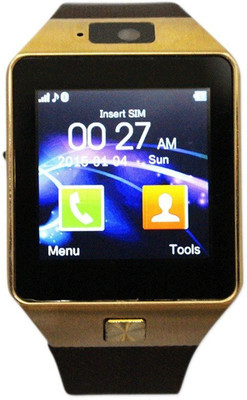 

MOBILE LINK samsu.ng P5113 compatible smart watch Gold Smartwatch(Brown Strap Free Size)