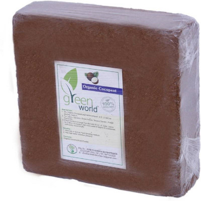 

Green world Organic Coir pith / Cocopeat for Kitchen / Home / Terrace Garden-5 kg Soil Manure(5 kg Cake)