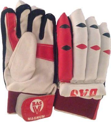 

BAS Magnum Batting Gloves (Boys, Red), Red;white