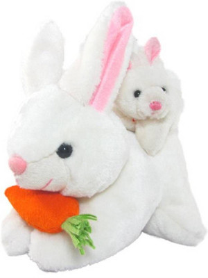 

GIFTEE Mother Rabbit with Baby - 26 cm(White)