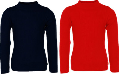 

AJ Dezines Solid Crew Neck Casual Boys Blue, Red Sweater