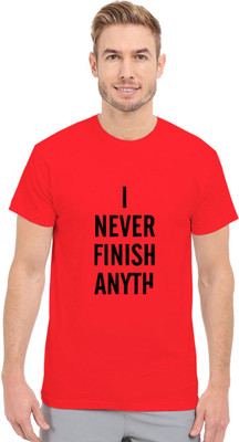 Redfool Fashions Graphic Print Men Round Neck Red T-Shirt