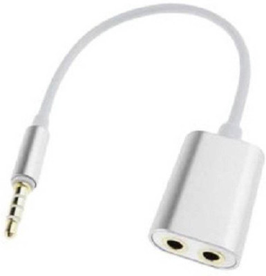 

BB4 3.5mm METAL Jack Cable For All Smart Phone Headphone Splitter USB Adapter(Silver)