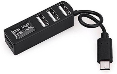 

Oxza Type-C To 4-Port USB 3.0 Hub USB 3.1 NEW USB Hub Type-C To 4-Port USB 3.0 Hub USB 3.1 USB Hub(Black)