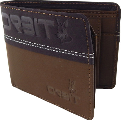 

Orbit Men Khaki, Brown Genuine Leather Wallet(5 Card Slots), Brown;khaki