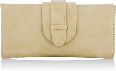 

Fantosy Women Beige Artificial Leather Wrist Wallet(7 Card Slots)