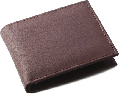 

pidengbao Men Brown Genuine Leather Wallet(7 Card Slots)