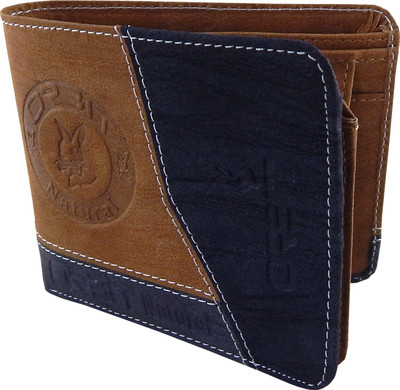

Orbit Men Tan, Brown, Blue Genuine Leather Wallet(5 Card Slots), Black;tan